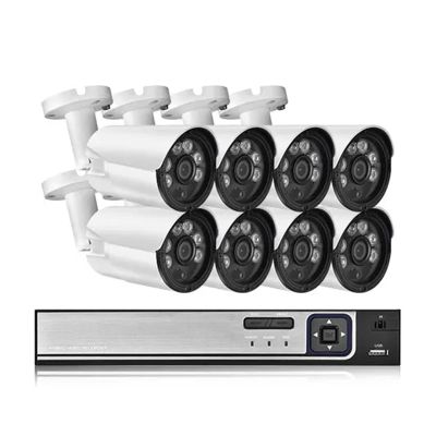 8MP 8CH NVR AI Colorful Night Vision CCTV System 4K POE Outdoor Waterproof Video Surveillance Kit Security Camera Set(None,8CH NVR and 8PCS)