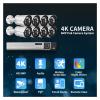 8MP 8CH NVR AI Colorful Night Vision CCTV System 4K POE Outdoor Waterproof Video Surveillance Kit Security Camera Set(None,8CH NVR and 8PCS) view 3