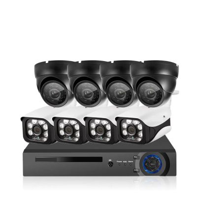 4K 8CH DVR CCTV Video Surveillance Kit Face Detection AHD Dome Bullet Camera Kit Outdoor 8MP DVR Security Camera System Set 4CH(None,8CH 8 Camera_EU Plug)
