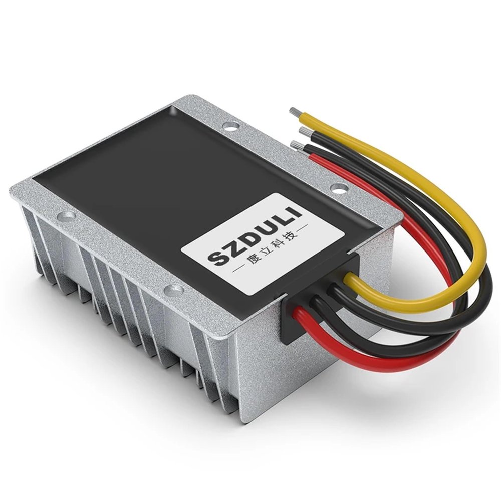 10V-36V to 12V 24V DC Voltage Stabilizing Module 12V 24V to 12V 24V 18A 20A On-Board Power Converter Automatic Voltage Rise and(15A,10-36V_24V)