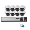 8CH 4MP POE IP Camera Set Waterproof P2P CCTV Security Surveillance System NVR Kit Motion Detection H.265(None,8CH NVR and 4Cameras) view 2