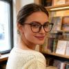 Dollger Oversize Round Blue Light Blocking Glasses for Woman, Large Circle Fashion Eyeglasses Frame Cute Computer GlassesBrown view 4