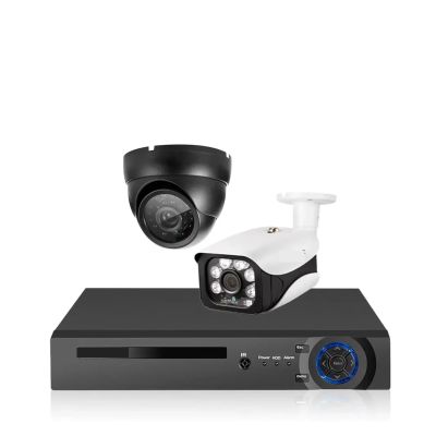 4K 8CH DVR CCTV Video Surveillance Kit Face Detection AHD Dome Bullet Camera Kit Outdoor 8MP DVR Security Camera System Set 4CH(None,8CH 2 Camera_US Plug)