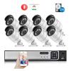 8CH HD 5.0MP H.265+ Security Camera System with 5MP 2592X1944 Outdoor/Indoor IP Camera Audio Face Detect CCTV Surveillance Set(None,4CH NVR and 2 Camera_AU Plug) view 2