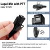 APX 6000 XPR 7550e Earpiece for Motorola Radio APX 4000/7000/8000 XPR 7550 6350 6550 7350e 7580e Walkie Talkie Ear Piece Mic Spy Covert Surveillance Headset with Acoustic Tube view 2