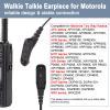 APX 6000 XPR 7550e Earpiece for Motorola Radio APX 4000/7000/8000 XPR 7550 6350 6550 7350e 7580e Walkie Talkie Ear Piece Mic Spy Covert Surveillance Headset with Acoustic Tube view 4