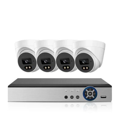4K 8CH AHD DVR HD 8MP Cameras CCTV System Kit H.265+ Motion Detection Outdoor Smart IR-Cut Night Vision Surveillance Set(None,8CH DVR 4PCS Camera_AU Plug)