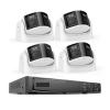 JUCFRDNJ 8MP Security Camera Dual Lens 8CH NVR Ultra HD POE Ai Human Detection CCTV Video Surveillance Kit 180 Degrees Panoramic(None,Gray) view 2