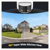 JUCFRDNJ 8MP Security Camera Dual Lens 8CH NVR Ultra HD POE Ai Human Detection CCTV Video Surveillance Kit 180 Degrees Panoramic(None,Gray) view 3
