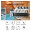 4CH NVR 5MP POE H.265 Security Camera System Kit Audio IP Camera IR Outdoor Waterproof Home CCTV Video Surveillance Set(None,2PCS 5MP Cameras) view 2
