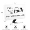 Baocicco I Will Walk by Faith Even When I Cannot See Waterproof Computer Monitor Cover 26, 27, 28 Inch Anti-Static Dustproof Protective Cover for LCD/LED/HD Full Body Covers for Computer Screen view 2