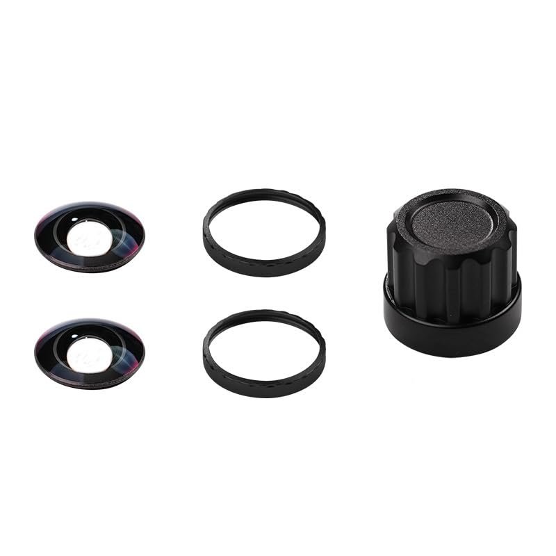 Removable Exchangeable Lens Kit for Insta360 X5 Camera HD Optics Replacement Parts,Perfectly Adapted Lens Set (2 Black)