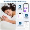 Lemolf Smart Rings, Fitness Tracker Ring, Heart Rate, Blood Oxygen, Stress, Step Tracker, Sleep Monitoring, Air Gestures, No Subscription Fee, IP68 Waterproof for iPhone&Android (Silver-Gray, #10) view 4