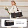 LOVEVOOK Lunch Bag for Women, Leather Work Laptop Tote Bag with Insulated Lunch Compartment, 15.6 Inch 2 in 1 Lunch Tote for Business, Teacher, Nurse, Office, College, Casual view 3