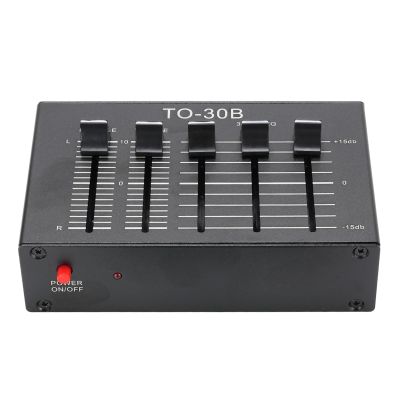 Serounder Phono Preamp for Turntable, 3 Band Sound Equalizer with Input Output, 2 Channel Digital Equalizer for Record Players, Turntables, Stereos