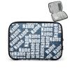 Mardesigns Custom Electronics Organizer Travel Case Portable Personalized Name Cord Charger Cable Storage Bag Tech Accessories Pouch Plaid Personalized Gifts for Him Her view 1