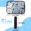 Mardesigns Custom Electronics Organizer Travel Case Portable Personalized Name Cord Charger Cable Storage Bag Tech Accessories Pouch Plaid Personalized Gifts for Him Her view 2