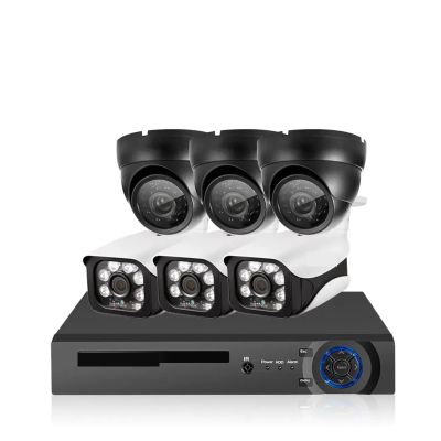 4K 8CH DVR CCTV Video Surveillance Kit Face Detection AHD Dome Bullet Camera Kit Outdoor 8MP DVR Security Camera System Set 4CH(None,8CH 6 Camera_AU Plug)