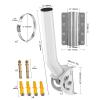 Satellite Internet Mount Kit Long Wall Roof Pole Mounting Bracket Set for V2 Gen 2 Rectangular Dish Antenna view 2