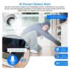 4K 8MP 8CH AHD DVR Dome Cameras CCTV System Kit H.265+ Face Motion Detection Outdoor Color Night Vision Surveillance Set(None,8CH DVR 8 Camera_US Plug) view 4