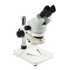 Lab Microscope Slides 7X-45X Continuous Zoom Parfocal Stereo Binocular Microscope w/56 LED Ring Light Illumination for Industrial Repair Tools Microscope Parts(White) view 1