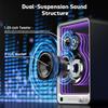 BESTISAN 50W*2 Active Bookshelf Speakers with Dynamic Light Effect, 3" Bass Computer Speakers with ARC/Optical/RCA/BT 5.2/USB/SUB Out Input for Turntable, PC, TV and Phone. view 4
