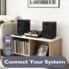 LEMEGA Active Bookshelf Speakers 40W RMS, Powered Stereo Speakers with 4" woofer and 1.25" Tweeter, Bluetooth,USB, HDMI/Optical/AUX/RCA Inputs for PC and TV, LED Display, Bass & Treble Control view 4