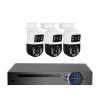 JUCFRDNJ 4CH Poe 6MP Camera System Video Surveillance Kit Security Camera Ptz Camera Outdoor Camera Two Way Audio Full Color Night(3T(),4CH POE 3PCS 6MP CAM_EU Plug) view 1