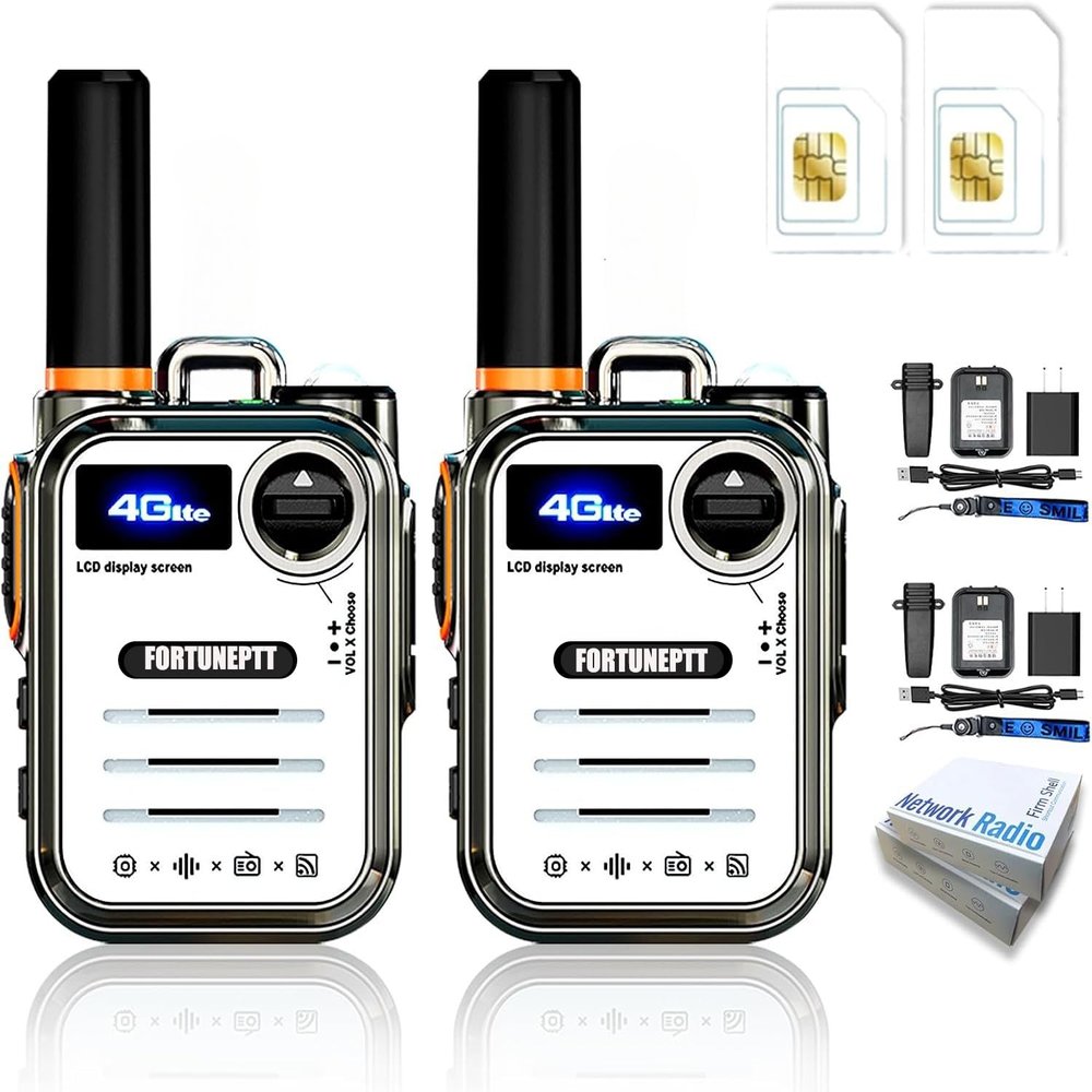 Global Walkie Talkies Long Range Unlimited Range 4G- Nationwide PTT boquitoquis para adultos Two Way Radio Long Distance Portable Radio (3)