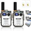 Global Walkie Talkies Long Range Unlimited Range 4G- Nationwide PTT boquitoquis para adultos Two Way Radio Long Distance Portable Radio (3) view 1