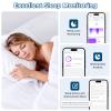 Lemolf Smart Rings, Fitness Tracker Ring, Heart Rate, Blood Oxygen, Stress, Step Tracker, Sleep Monitoring, Air Gestures, No Subscription Fee, IP68 Waterproof for iPhone&Android (Black, #9) view 3