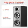 VEVOR Passive Floorstanding Speakers, 2-Way, Floor-Standing Tower Speakers with 1 in Tweeter, 6.5 in Woofers, 400W Peak, 65Hz20kHz Frequency Response, Durable MDF Enclosure, for Home Audio, Pair view 3