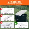 eMjollRay Starlink Mini Case Protective Cover for Starlink Mini Accessories Dish, Liquid Silicone Protector Waterproof for Outdoor Travel Camping Portable All-Round Full Cover Shell Protection-White view 2