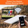 eMjollRay Starlink Mini Case Protective Cover for Starlink Mini Accessories Dish, Liquid Silicone Protector Waterproof for Outdoor Travel Camping Portable All-Round Full Cover Shell Protection-White view 3