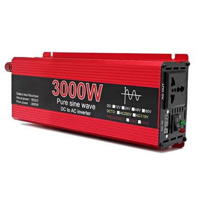 3000W Pure Sine Wave Inverter DC 12V/24V to 110V/220V - High Power Micro Inverter for Car, Home, Laptop, Truck - Efficient Voltage Converter (Size: 24V110V, Color: 3000W)