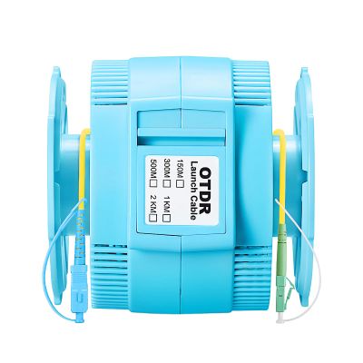 WSOLDMA Fiber Optic OTDR Launch Cable Box SC/UPC-LC/APC 200M Singlemode
