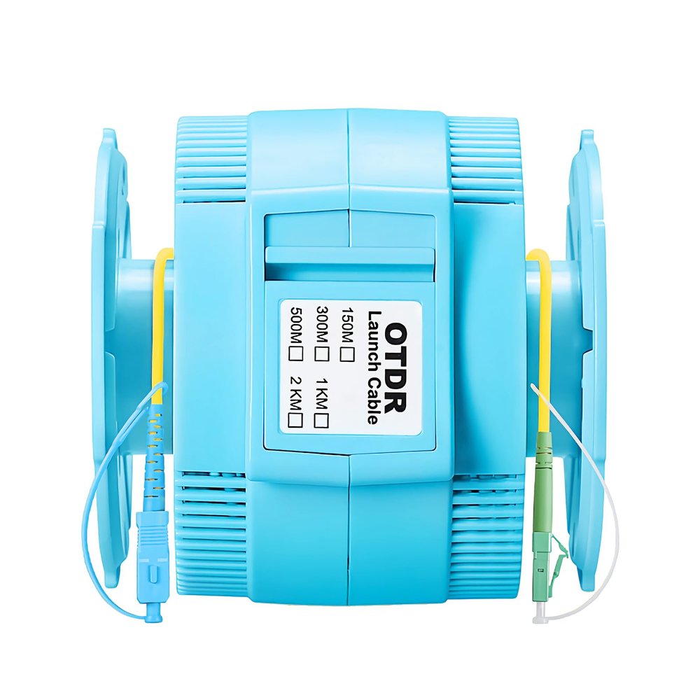 WSOLDMA Fiber Optic OTDR Launch Cable Box SC/UPC-LC/APC 200M Singlemode