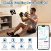 Lemolf Smart Rings, Fitness Tracker Ring, Heart Rate, Blood Oxygen, Stress, Step Tracker, Sleep Monitoring, Air Gestures, No Subscription Fee, IP68 Waterproof for iPhone&Android (Silver, #11) view 2