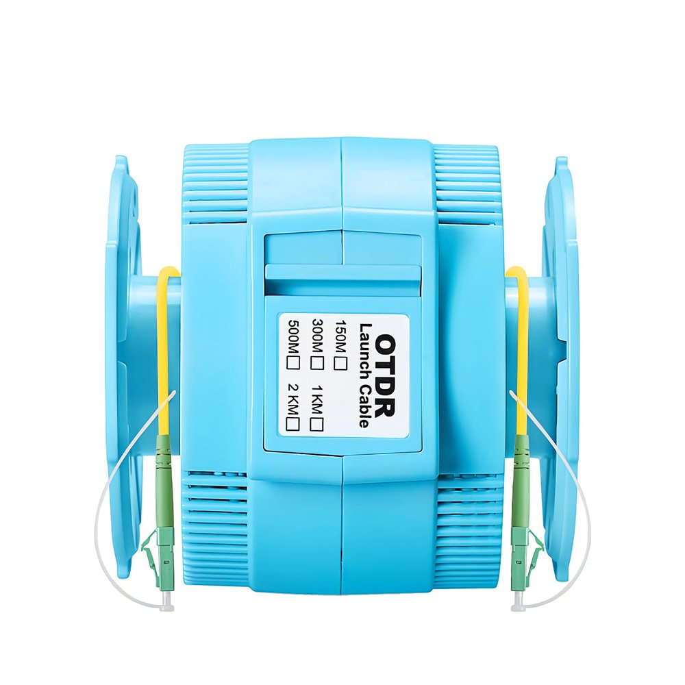 WSOLDMA Fiber Optic OTDR Launch Cable Box LC/APC-LC/APC 200M Singlemode