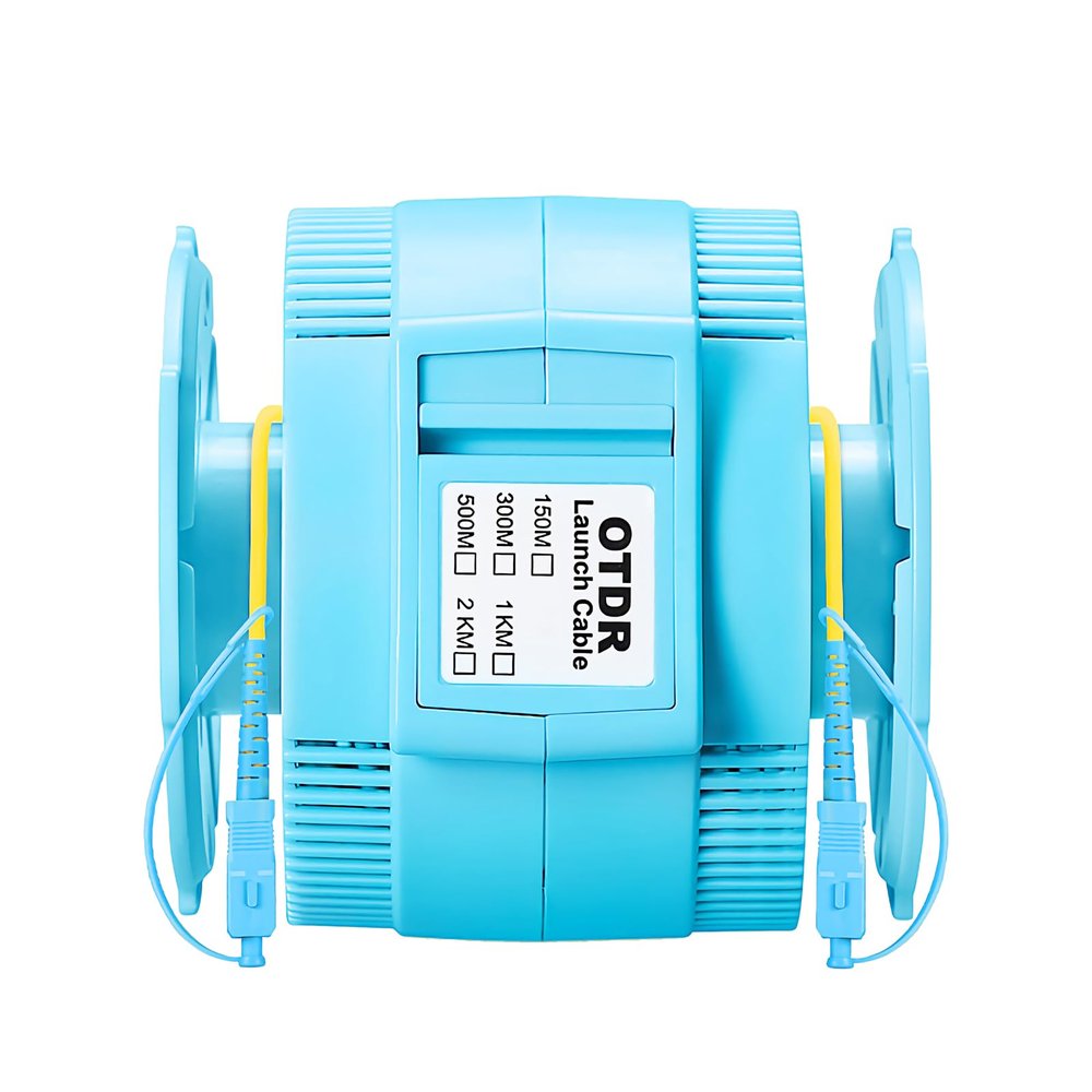 WSOLDMA Fiber Optic OTDR Launch Cable Box SC/UPC-SC/UPC 500M Singlemode