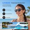 Smart Glasses,Polarized Sunglasses Built-in Mic & Bluetooth Speaker, Wireless Audio Smart Glasses for Men and Women, Athletic/Outdoor UV Protection,Touch Control, Voice Assistant (Purple) view 3