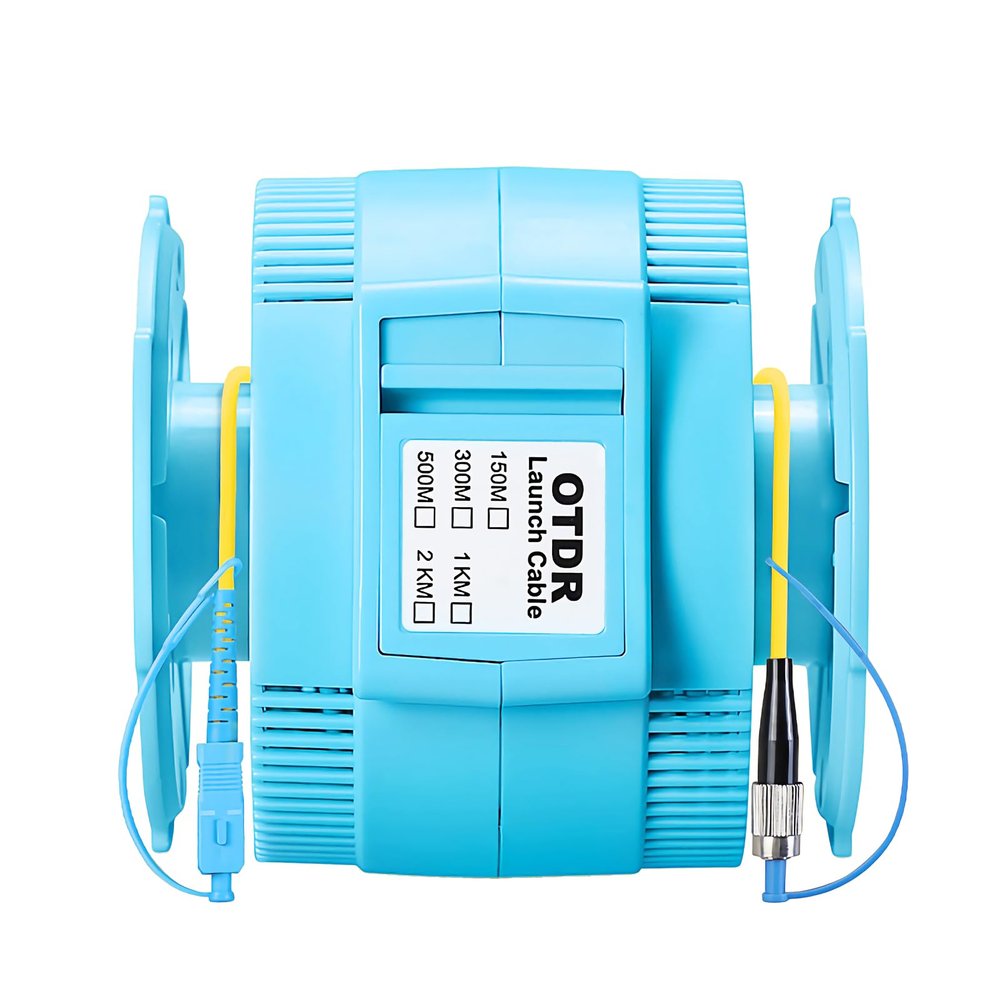 WSOLDMA Fiber Optic OTDR Launch Cable Box SC/UPC-FC/UPC 1000M Singlemode