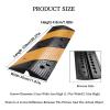 Rubber Cable Cord Cover Protector Ramps Wire,Capacity Traffic Speed Bump Road,Reflective Yellow Strip,Asphalt Concrete view 2