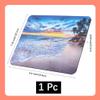 BEAMARKER Beach Sunset Mouse Pad Non-Slip Rubber Base Computer Mouse Pad Waterproof Washable Rectangle Mat with Sea Pattern for Laptop Desktop Gaming Office Desk Work Wireless Mice 9.5x7.9 Inch view 2