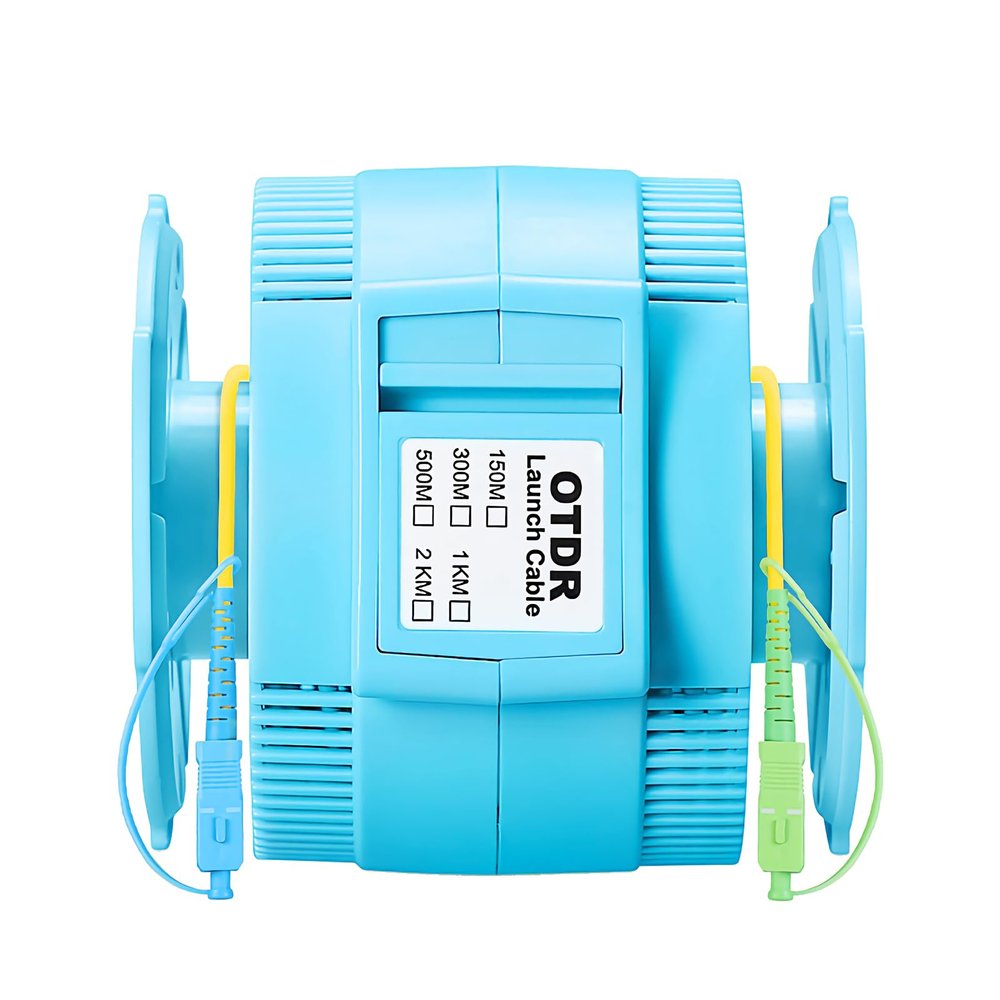 WSOLDMA Fiber Optic OTDR Launch Cable Box SC/APC-SC/UPC 200M Singlemode