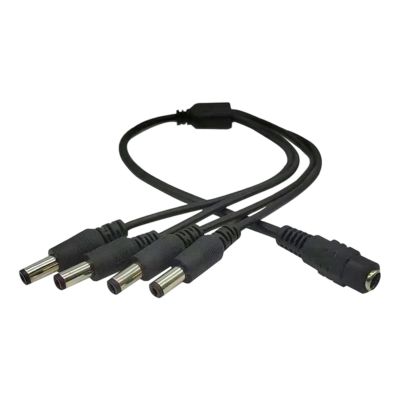 Power Splitter Cord 1 Female to 3/4/5/6/7/8 Male Plug Barrels Connector Extend Power Cord for Security Camera Female to Male Plug Barrels Connector