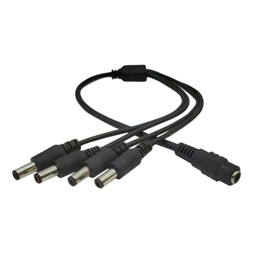 Power Splitter Cord 1 Female to 3/4/5/6/7/8 Male Plug Barrels Connector Extend Power Cord for Security Camera Female to Male Plug Barrels Connector