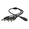 Power Splitter Cord 1 Female to 3/4/5/6/7/8 Male Plug Barrels Connector Extend Power Cord for Security Camera Female to Male Plug Barrels Connector view 1