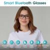 HAIXINDA Bluetooth Audio Smart Glasses for Women & Men, Bluetooth Glasses with Color-Change Lens, Open Ear Speakers, IPX5 Waterproof, Smart Audio Glasses for iPhone Android Music/Calls (Brown) view 2