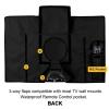 ERJGIKL Tv Cover Outdoor Tv Protective Cover Weatherproof with Bottom Cover with Remote Control Pocket(Black,for 70-75inch TV) view 4